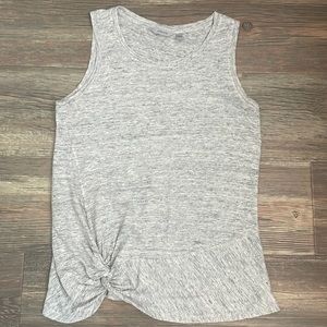 Athleta 100% linen gray sleeveless top - size small